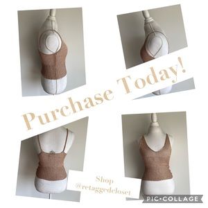 Hot & Delicious Knit Metallic Top